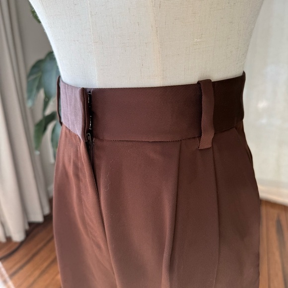 NWOT 🤎 Favorite Daughter “The Favorite” Satin Wide Leg Pants – Brown - Picture 5 of 14